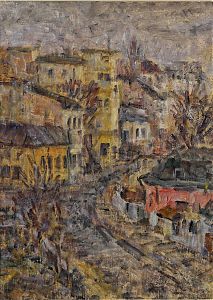 LUCIAN GRIGORESCU (1894 - 1965) Strada 11 iunie din București