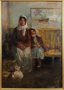 NICOLAE VERMONT (1866 - 1932) Emigrants (Last Ship)