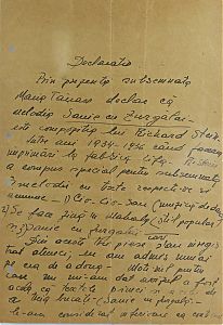 Fara Autor Testimony of Maria Tănase regarding   ’’Sanie cu zugălăi’’ song, 1957