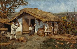 LUDOVIC BASSARAB (1868 - 1933) Household Chores